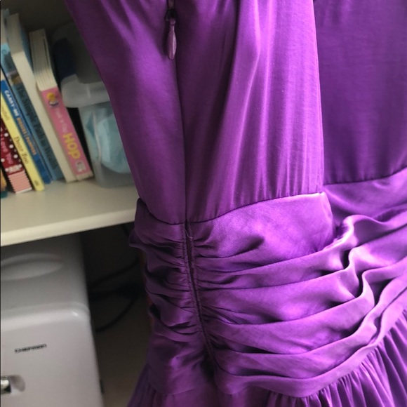 New Banana Republic bright purple V-neck dress - Picture 6 of 7